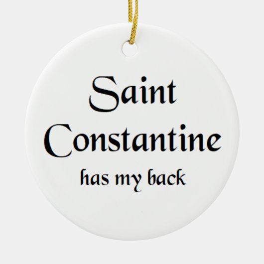 saint constantine coffee mug keramisch ornament (Voorkant)