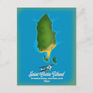 Saint Croix-eiland Internationale Historische Site Briefkaart
