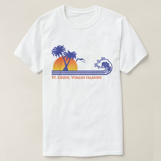 Saint-Croix-Maagdeneilanden T-shirt (Design voorkant)