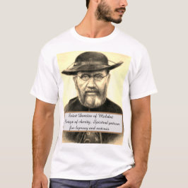 Saint Damien-beschermheer van de kasten T-shirt