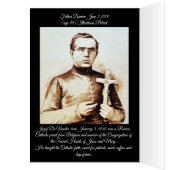 Saint Damien de Molokai carte de voeux (Intérieur (Gauche))