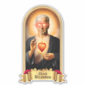 Saint Dark Brandon Gebedskaars Sticker (Voorkant)