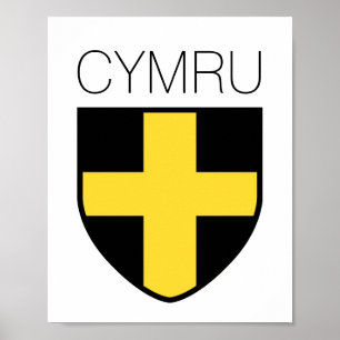 Saint David Badge (Wales/Cymru) Poster