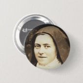 SAINT DEZE VAN LISIEUX RONDE BUTTON 5,7 CM (Voorkant /achterkant)
