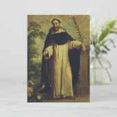 Saint Dominic de Guzman Feestdagenkaart (Staand voorkant)