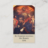 Saint Dominic reçoit la carte de prière du Rosaire (Devant)