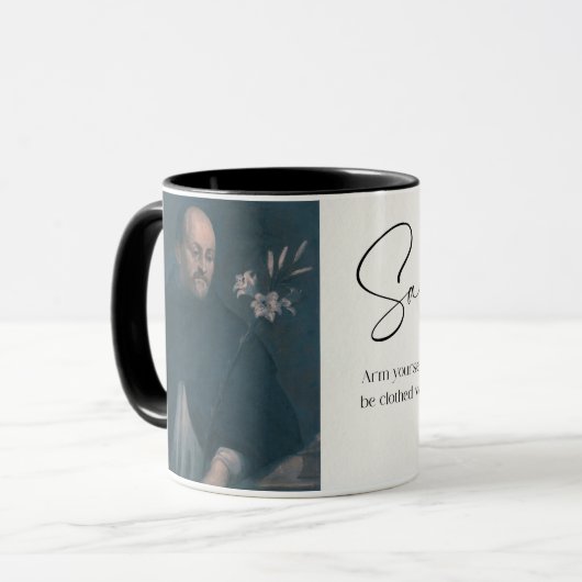 Saint Dominic, Saint Catholique Mug (Devant gauche)