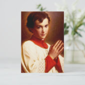 Saint Dominic Savio Bedankkaart (Staand voorkant)