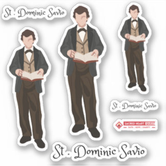 Saint Dominic Savio op maat gesneden vinyl Sticker