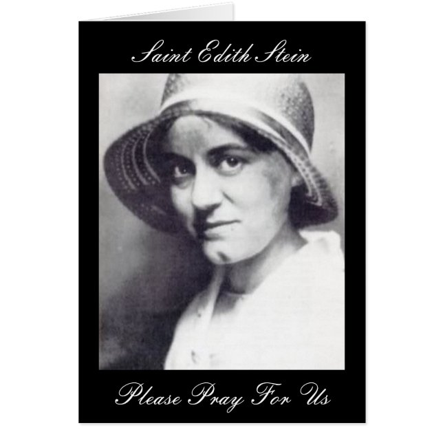 Saint Edith Stein bidden voor ons (Voorkant)
