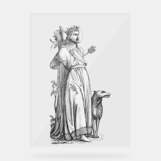 Saint Edmund le Martyr Roi des Angles de l'Est (Recto)