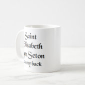 Saint Elizabeth Ann Seton Coffee mok (Voorkant links)