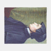 Saint Elizabeth Ann Seton Fleece Deken (Voorkant (Horizontaal))