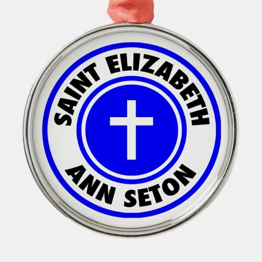 Saint Elizabeth Ann Seton Metalen Ornament (Voorkant)