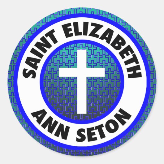 Saint Elizabeth Ann Seton Ronde Sticker (Voorkant)
