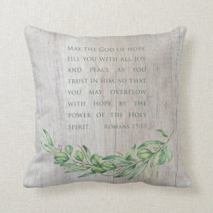 Saint-Esprit Bible Verse Pastor Coussin cadeau