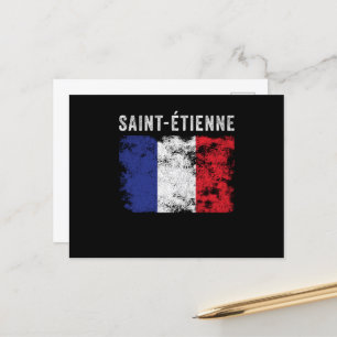 Saint-Étienne France Flag French Briefkaart