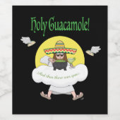 Saint Étiquette du vin de Guacamole (Étiquettes simples)