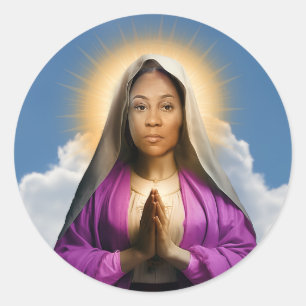 Saint Fani Willis Gebedskaars Ronde Sticker