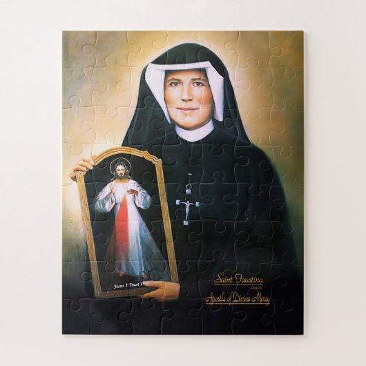 Saint Faustina, Divine Mercy Legpuzzel (Verticaal)