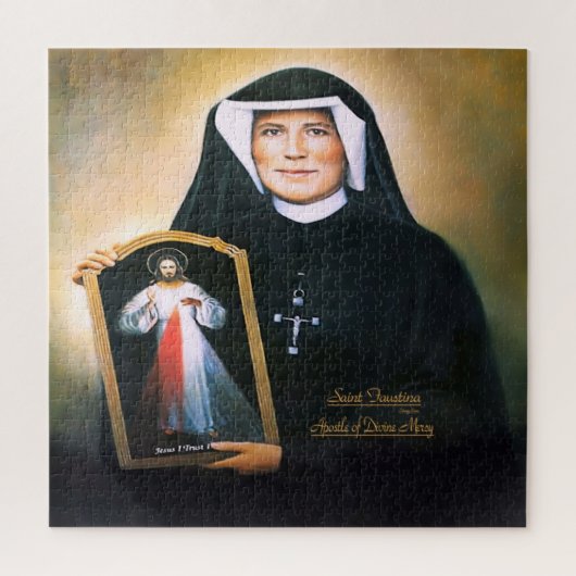 Saint Faustina, Divine Mercy Legpuzzel (Verticaal)