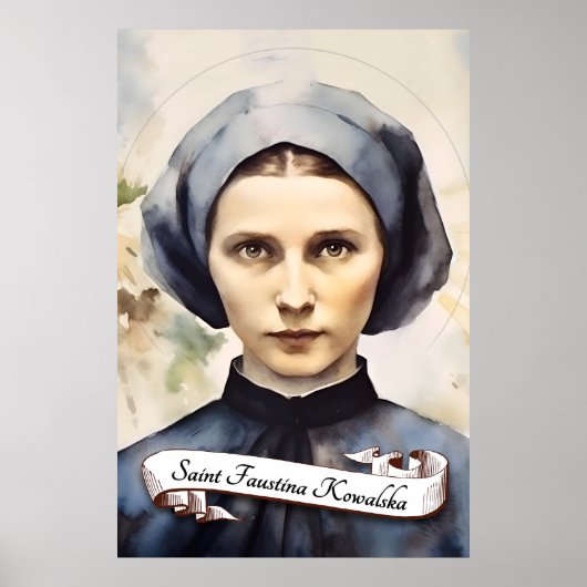 Saint Faustina Kowalska Poster (Voorkant)