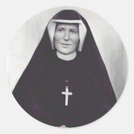 Saint Faustina Kowalska Ronde Sticker
