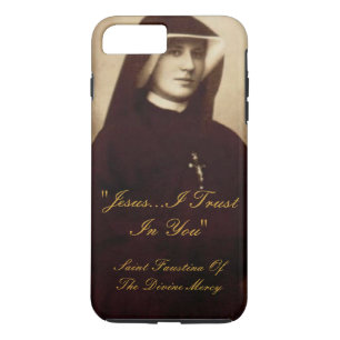 SAINT FAUSTINA VAN HET DIVINEMERK 	iPhone 8 PLUS / 7 PLUS HOESJE