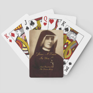 SAINT FAUSTINA VAN HET DIVINEMERK POKERKAARTEN