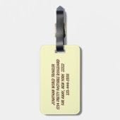 Saint Francis Bagagelabel (Achterkant verticaal)