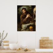 Saint Francis - Bernardo Strozzi Fine Art Poster (Keuken)