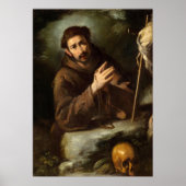 Saint Francis - Bernardo Strozzi Poster des Beaux- (Devant)