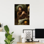 Saint Francis - Bernardo Strozzi Poster des Beaux- (Bureau à domicile)