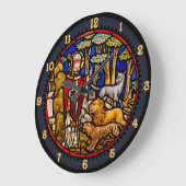Saint Francis Blessing Beasts Wall Clock Grote Klok (Hoek)