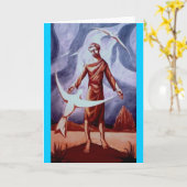 Saint Francis de carte de voeux d'Assisi (Fleur jaune)