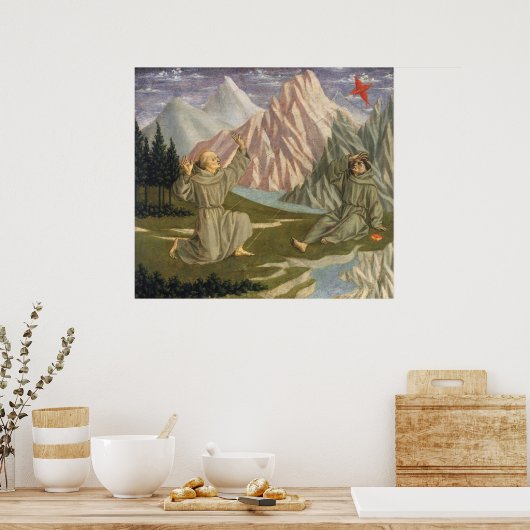 Saint Francis - Domenico Veneziano Poster d'Art (Cuisine)