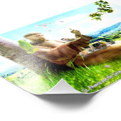 Saint Francis en de preaches van de vogels Foto Afdruk (Hoek)