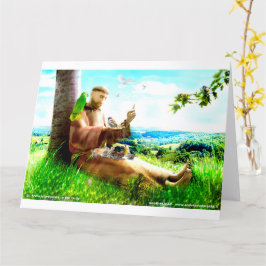 Saint Francis en de preaches van de vogels Kaart