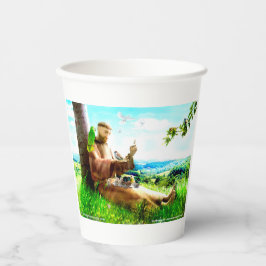 Saint Francis en de preaches van de vogels Papieren Bekers