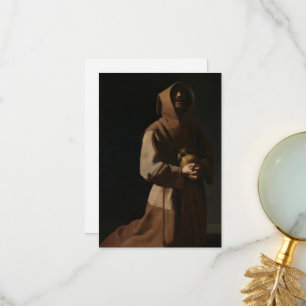 Saint Francis in Meditation by Francisco Zurbaran Bedankkaart