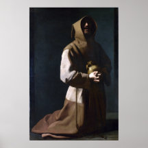 Saint Francis in Meditation (Zurbaran 1635)