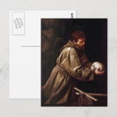 Saint Francis in Prayer - Caravaggio Briefkaart (Voorkant / Achterkant)