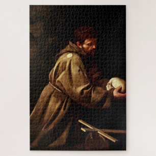 Saint Francis in Prayer (Christelijk) (Caravaggio) Legpuzzel