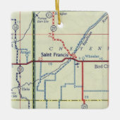 Saint Francis Kansas Keramisch Ornament (Voorkant)