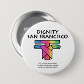 Saint Francis LGBTQ Ronde Button 7,6 Cm (Voorkant /achterkant)