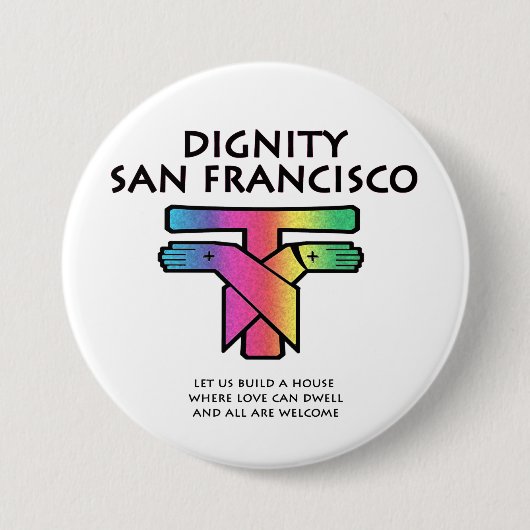 Saint Francis LGBTQ Ronde Button 7,6 Cm (Voorkant)