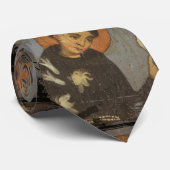 Saint Francis met Lilies Stropdas (Opgerold)