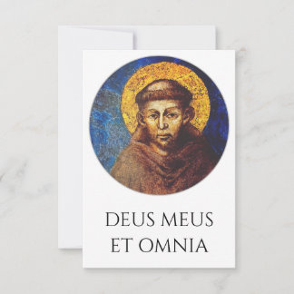 Saint Francis of Assisi Laudato Si Holy Card Bedankkaart
