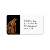 Saint Francis op Zijne Knees Etiket (Voorkant)