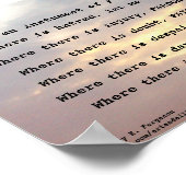 SAINT FRANCIS PRAYER POSTER (Hoek)